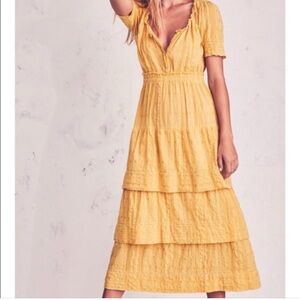 LoveShackFancy Yellow Dress